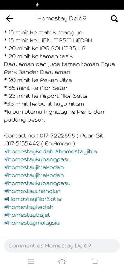 Homestay De'69 جيترا المظهر الخارجي الصورة